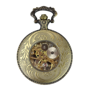Automatic Mechanical Vintage Pocket Watch Gold Color