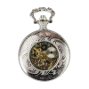 Automatic Mechanical Vintage Pocket Watch Silver Color