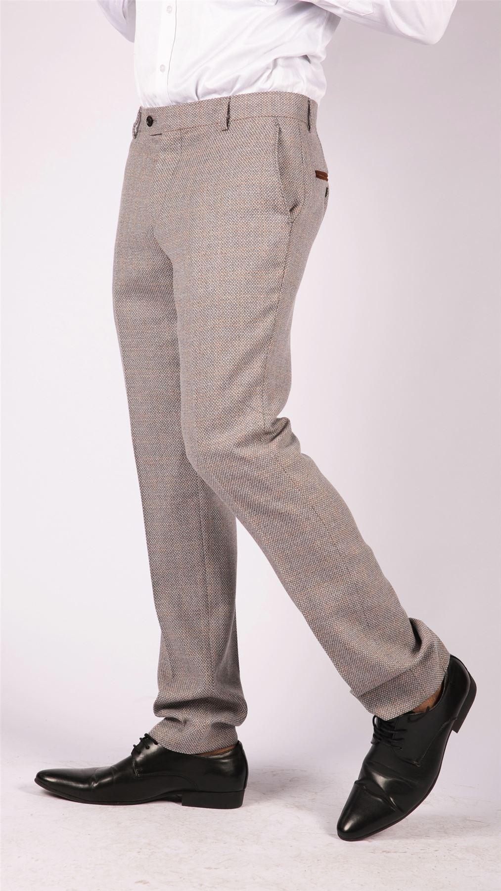 Mens Herringbone Tweed Check Blinders Trousers Wool India | Ubuy