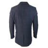 Cavani Mens Classic 3/4 Length BlueOvercoat