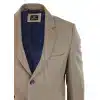 Cavani Mens Classic 3/4 Length Camel Overcoat