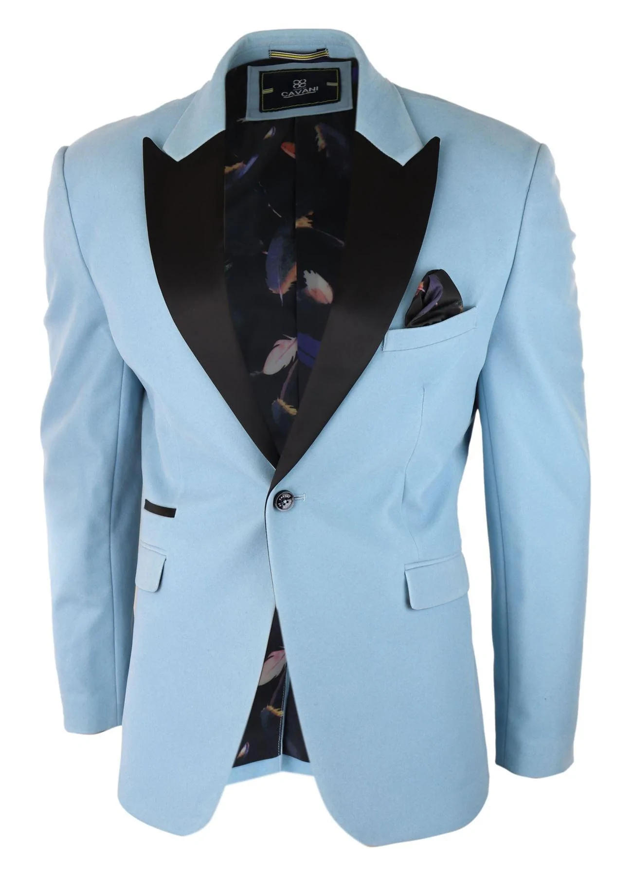 Mens Velvet Blazer Tuxedo Jacket Black Satin Lapel Pastel Blue Pink Green:  Buy Online - Happy Gentleman United States