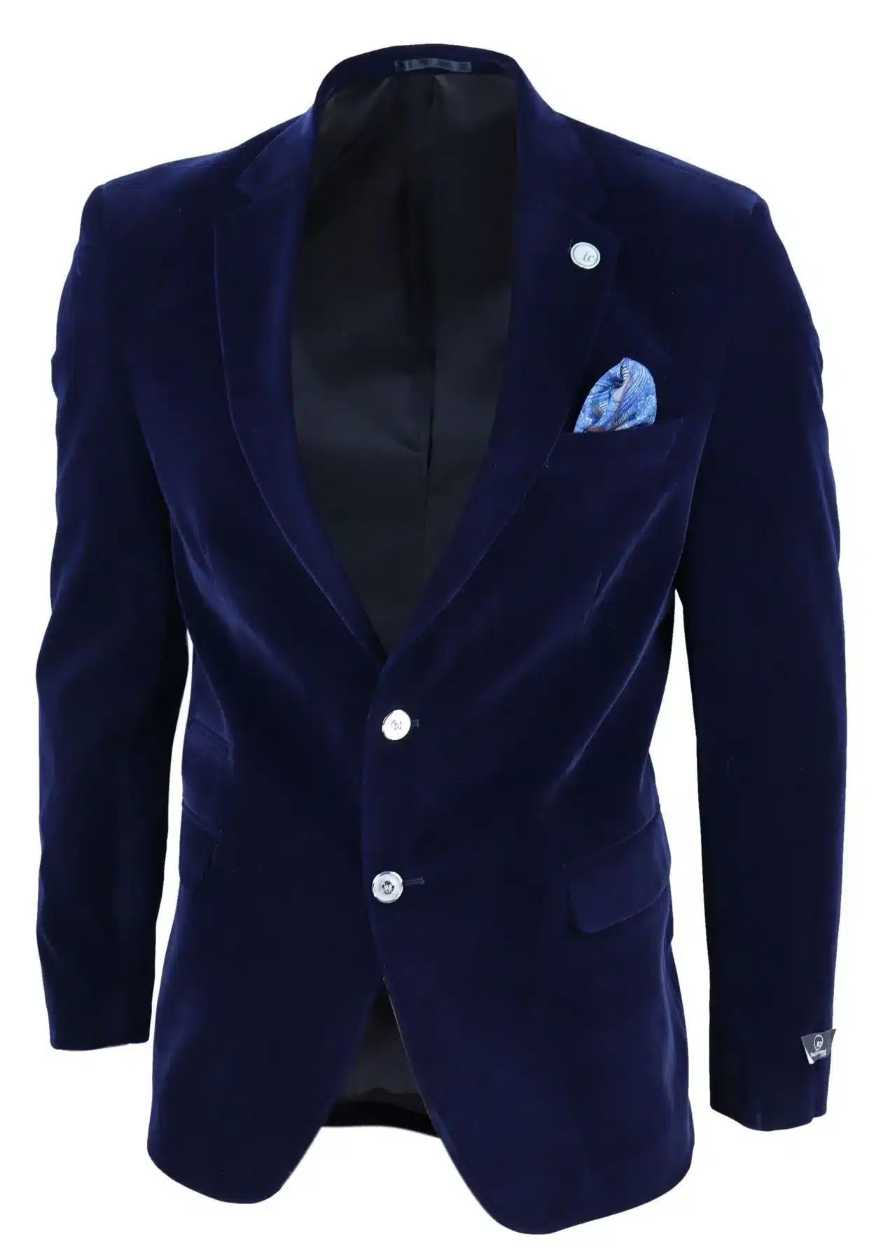 blue velvet blazer