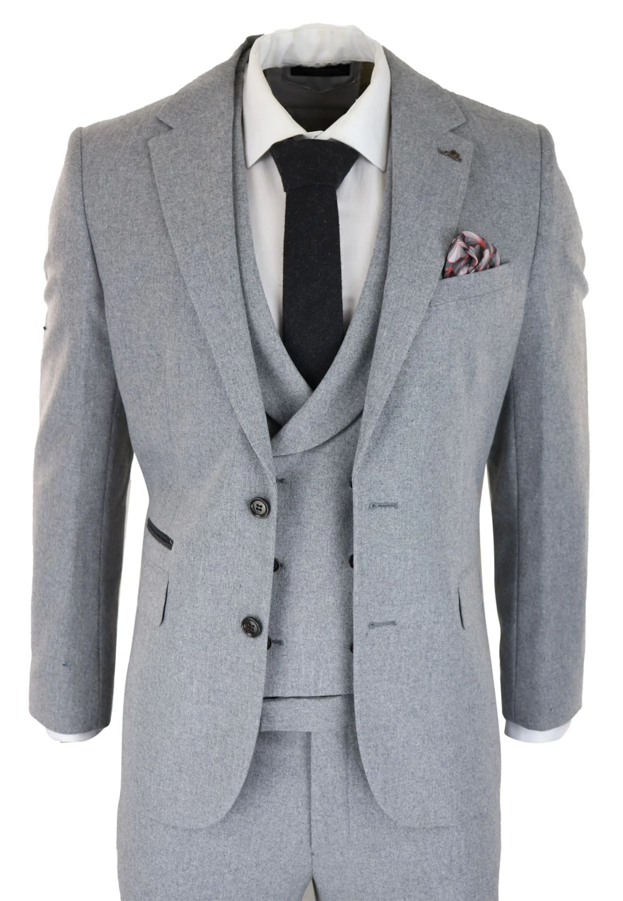 Men's Double-Breasted White 3-Piece Wedding Suit