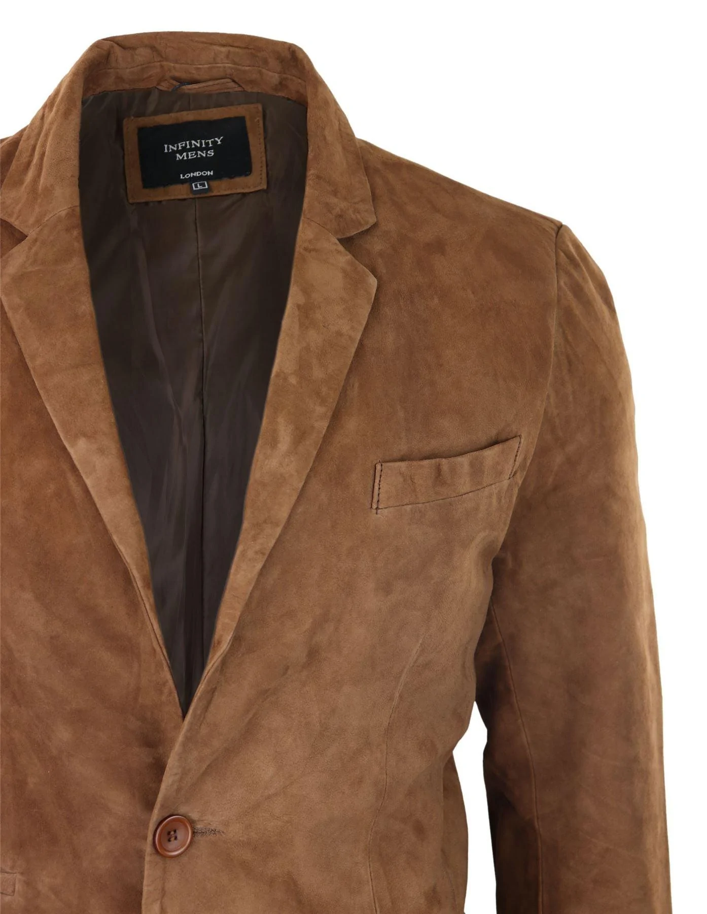Mens Genuine Suede Blazer Style Jacket Leather Mens Classic