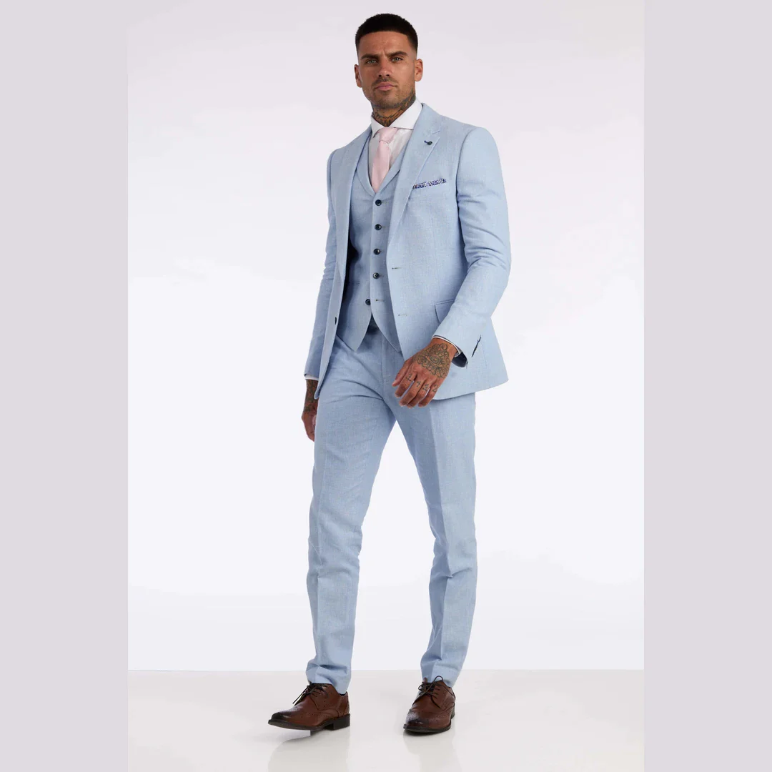 Bright Blue Suit - 3 Piece (FREE Shipping) | Gentleman's Guru