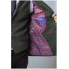 Joshua Men's 3-Piece Green Tweed Slim Fit Suit