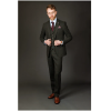 Joshua Men's 3-Piece Green Tweed Slim Fit Suit