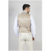 TP-21 Men's Beige 3-Piece Linen Summer Wedding Suit