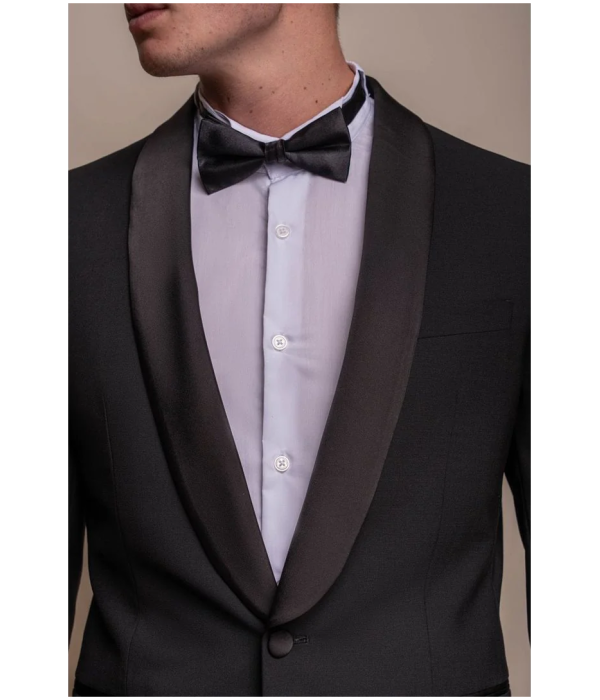 Aspen - Men's Black Tuxedo 2 Piece Wedding Suit