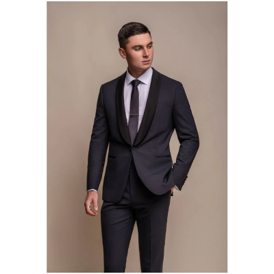 Aspen - Men's Navy Tuxedo 2 Piece Wedding Suit