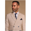 Caridi - Men's 2 Piece Beige Double Breasted Suit