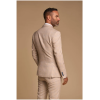 Caridi - Men's 2 Piece Beige Double Breasted Suit