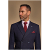 Caridi - Men's 2 Piece Navy Blue Double Breasted Suit