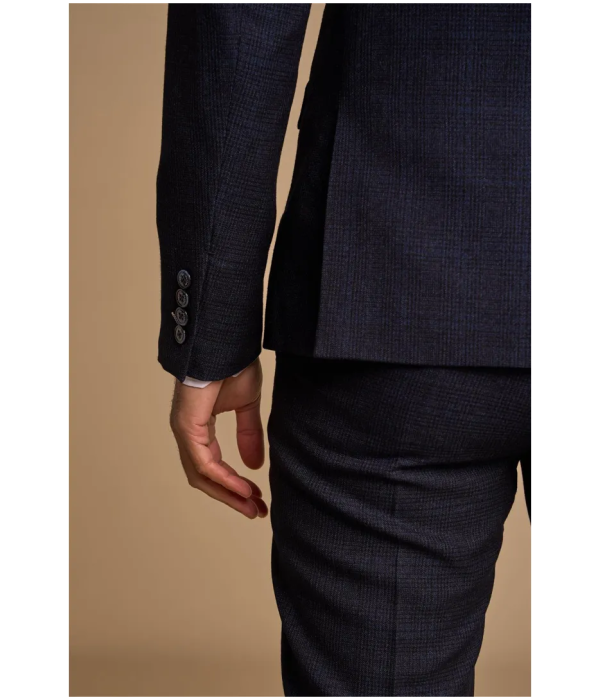 Caridi - Men's 2 Piece Navy Blue Double Breasted Suit