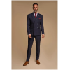 Caridi - Men's 2 Piece Navy Blue Double Breasted Suit