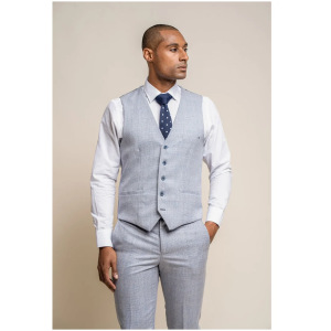 Caridi – Men’s Wedding Light Blue Waistcoat