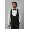 Ford - Men's Black Double Breasted Waistcoat
