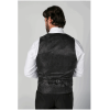 Ford - Men's Black Double Breasted Waistcoat