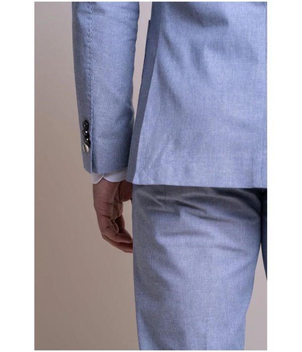 Fredrik - Men's Blue Summer 2 Piece Wedding Suit