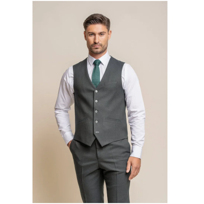 Furious - Men's Dark Olive Formal Waistcoat