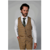 Harris Men's Brown 3-Piece Tweed Suit with Classic Vintage Style