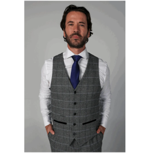 Harris – Men’s Grey Tweed Waistcoat