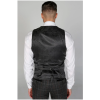 Harvey - Men's Charcoal Check Waistcoat