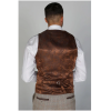 Holland - Men's Beige Check Waistcoat