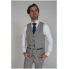 Hugo - Men's Check Grey Waistcoat