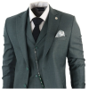 James Men's 3-Piece Classic Green Suit