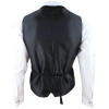 Marco - Men's Double Breasted Scoop Black Waistcoat