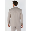 Mayfair - Men's 3 Peice Beige Birdseye Wedding Suit