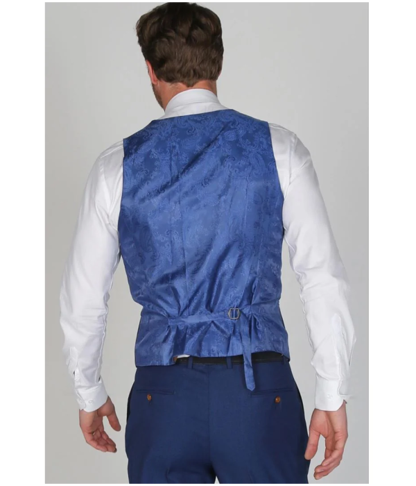 Mayfair- Men's Plain Blue Waistcoat