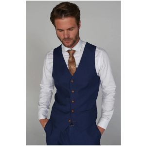 Mayfair- Men’s Plain Blue Waistcoat