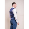 Miami - Men's Blue Wedding Waistcoat