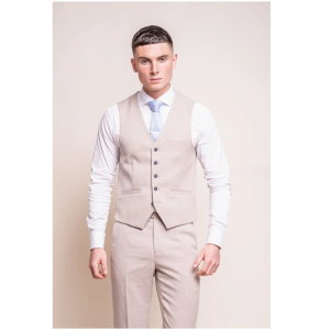 Miami – Men’s Beige Wedding Waistcoat