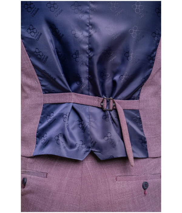 Miami - Men's Pink Slim Fit Summer Waistcoat