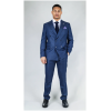 STZ91 - Men's Blue Double Breasted 2 Piece Suit