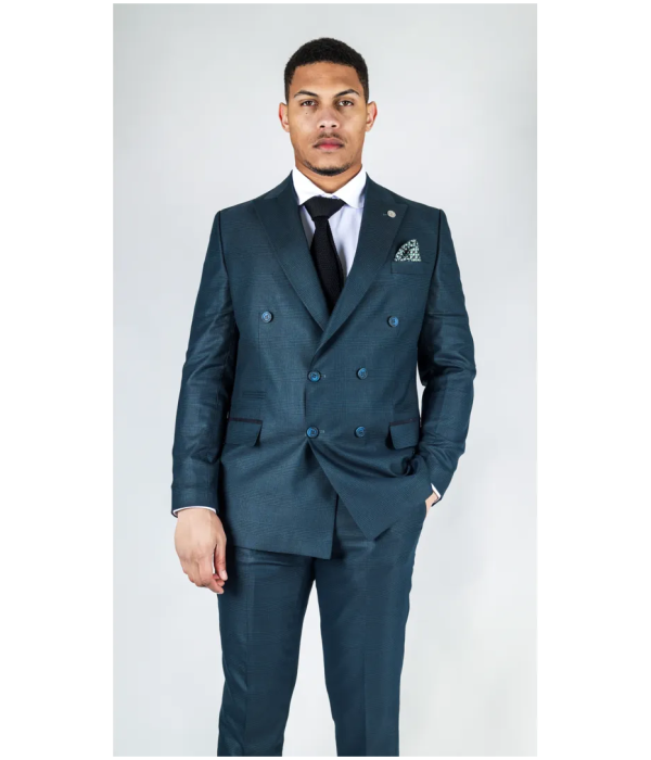 STZ93 - Men's Green Double Breasted 2 Piece Suit