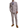 Tokyo - Men's Grey 2 Piece Double Breasted Suit