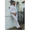 TP-10 - Men's Summer Suit Waistcoat Trousers Linen Formal Cream Beige Wedding