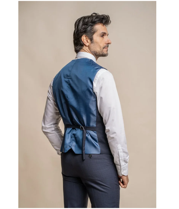 Seeba - Men's Classic Navy Blue Waistcoat