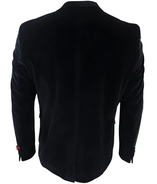 Men's Black Velvet Tux Blazer Satin Lapels Dinner Wedding Prom Black Tie