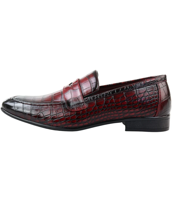 Men's Slip On Formal Red Loafers