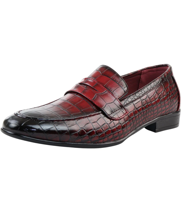 Men's Slip On Formal Red Loafers