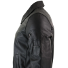 Men's Leather Harrington Black Bomber Classic Pilot Jacket