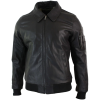 Men's Leather Harrington Brown Bomber Classic Pilot Jacket