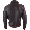 Men's Leather Harrington Burgundy Bomber Classic Pilot Jacket