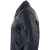 Men's Leather Harrington Navy Bomber Classic Pilot Jacket